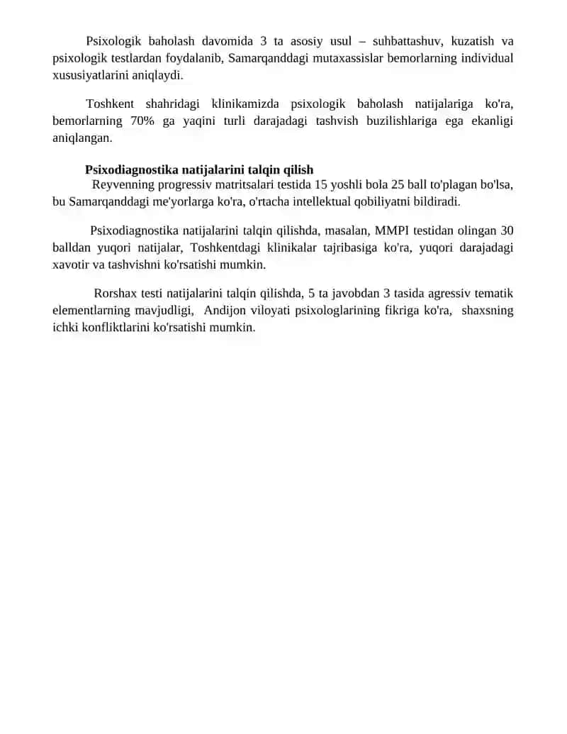 Psixodiagnostika klinikasi 4