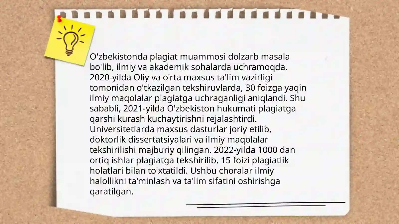 Akademik yozishda etika: plagiat va tog'ri iqtibos keltirmaslik 4