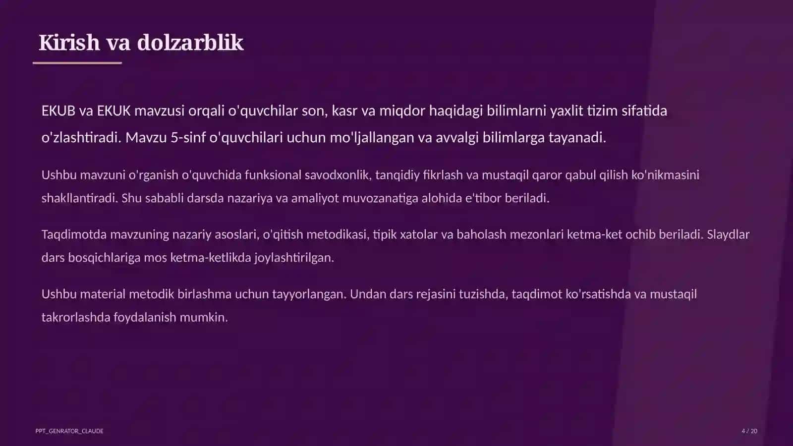 EKUB va EKUK (5-sinf) 4