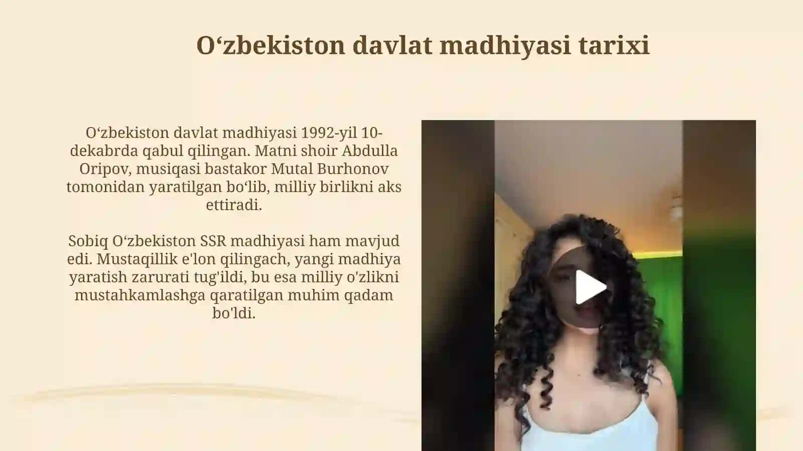 O'zbekiston Madhiyasi 4