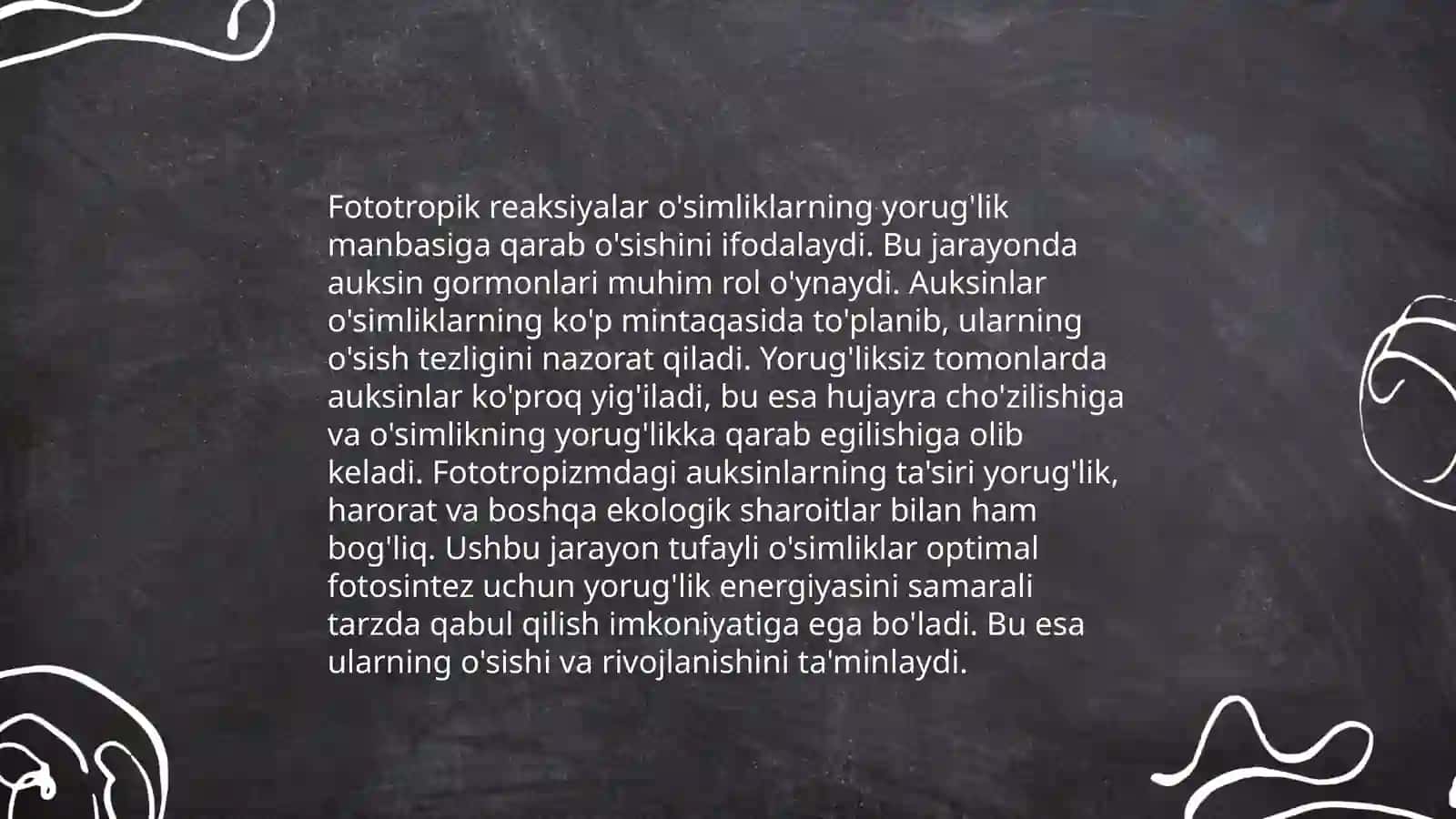 Fototropizmning biologik ahamiyati 4