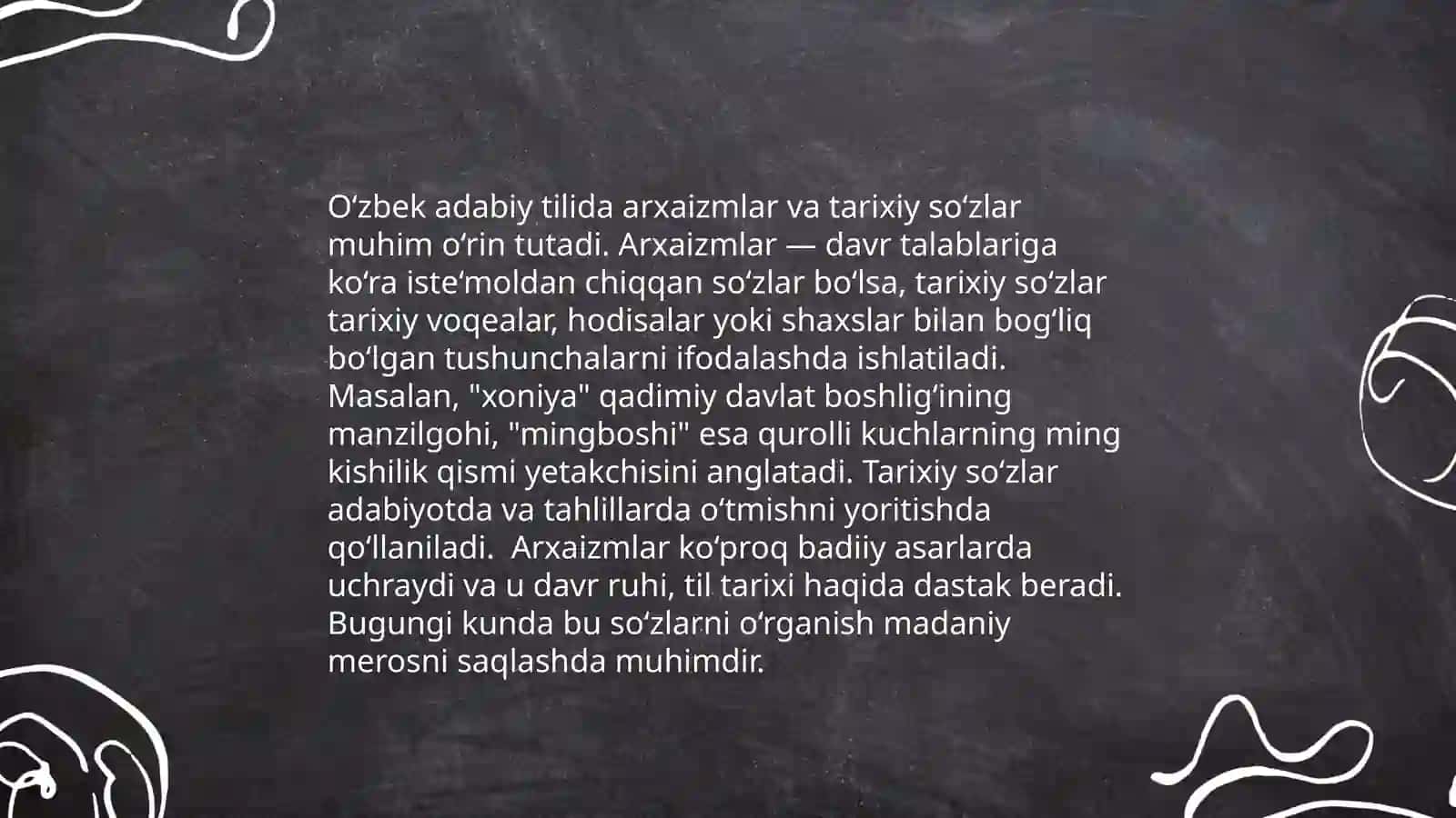 Hozirgi o'zbek adabiy tilining leksik sathi va leksikologiyasi 4