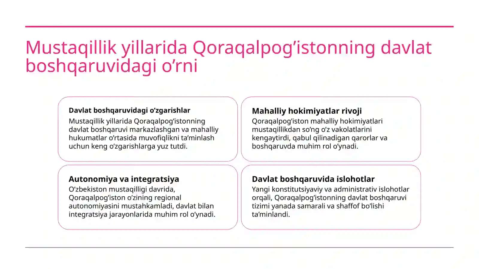 Siyosiy O'zgarishlar 4