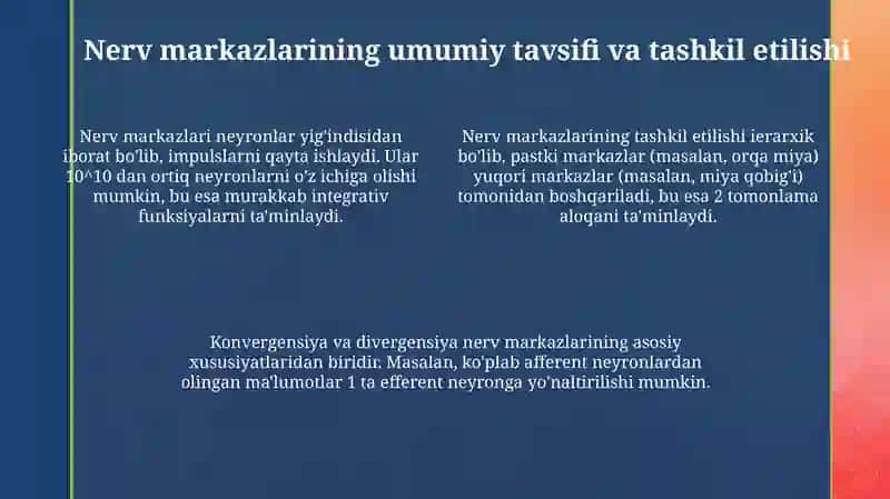 Markaziy nerf sistemasining umumiy fiziologiyasi 4