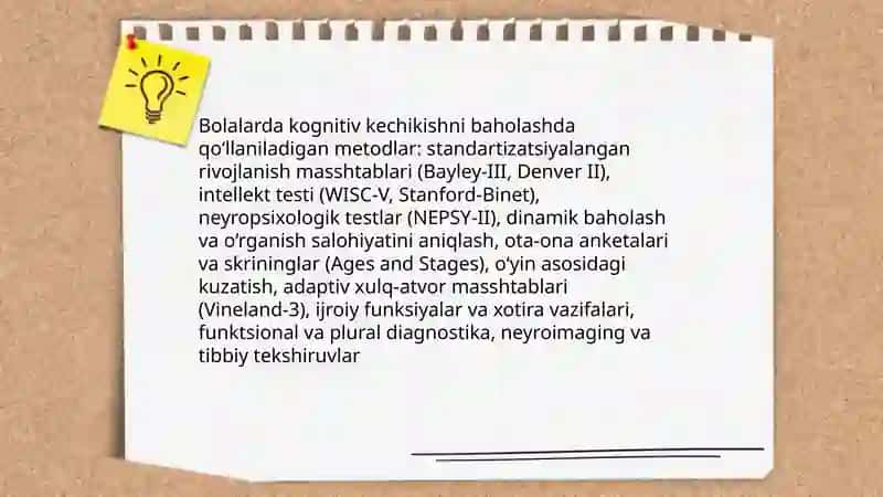 Psixik rivojlanishi sust bolalar psixologiyasi 4