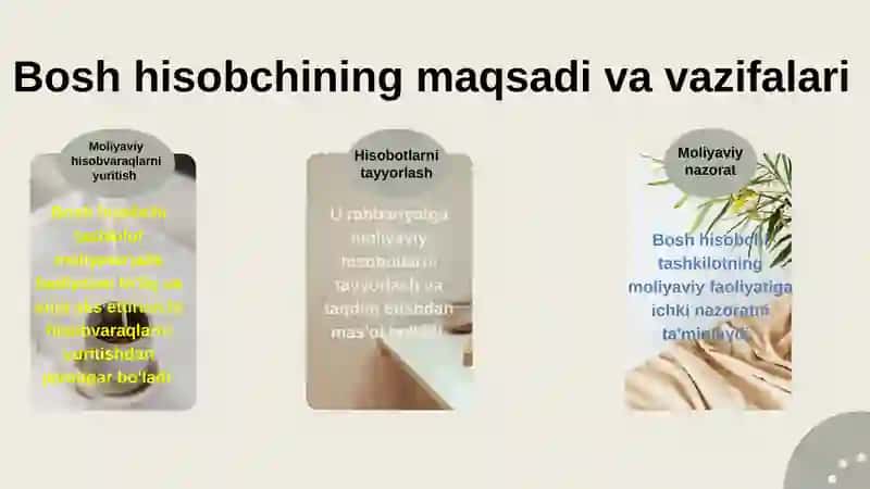 Budjettashkiloti bosh hisobchisining majburiyatlari, huquqlari va javobgarligi 4