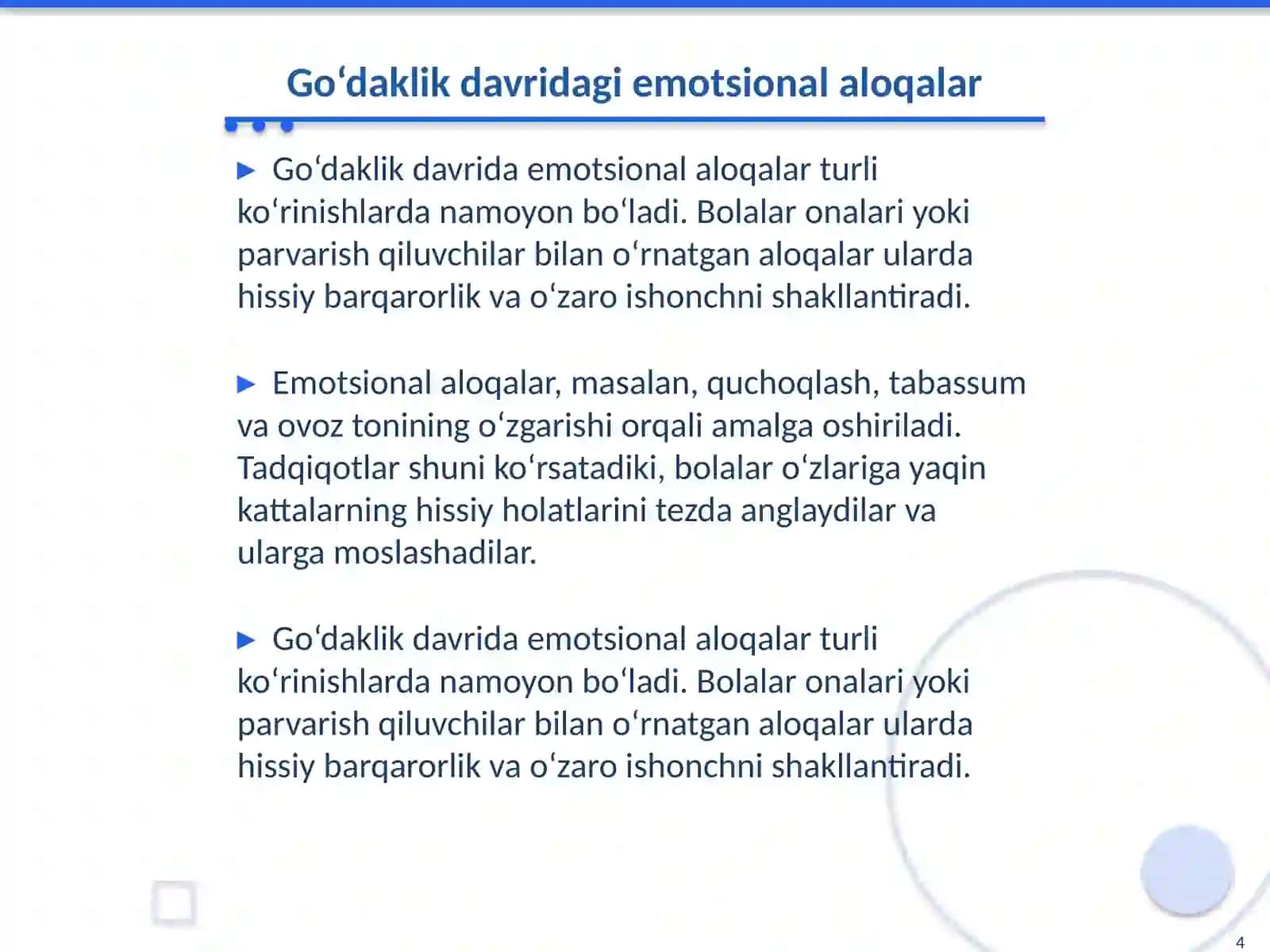 Psixik rivojlanishda Emotsional Muloqotning Ahamiyati 4