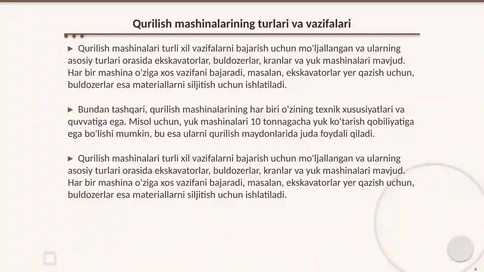 Qurilish mashinalari 4
