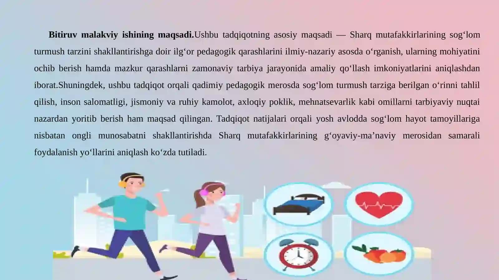 SHARQ MUTAFAKKIRLARINING SOGʻLOM TURMUSH TARZINI SHAKLLANTIRISHGA DOIR PEDAGOGIK QARASHLARI 4