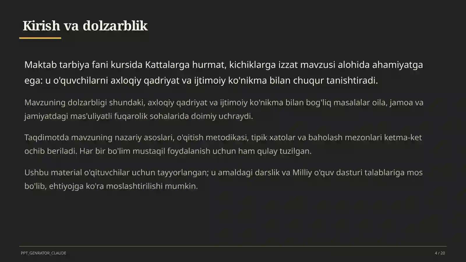 Kattalarga hurmat, kichiklarga izzat (2-sinf) 4