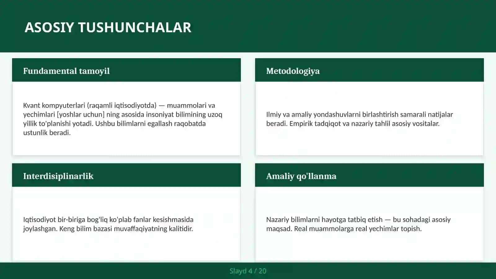Kvant kompyuterlari (raqamli iqtisodiyotda) — muammolari va yechimlari [yoshlar uchun] 4