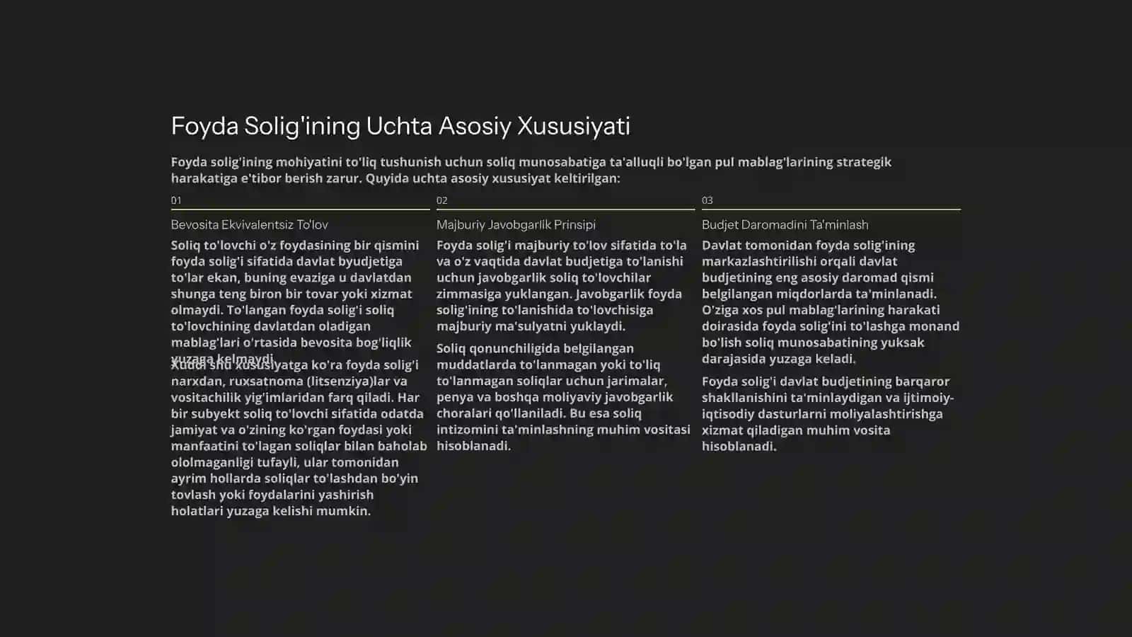 Foyda Solig'i: Nazariy Asoslar va Amaliy Tatbiqi 4
