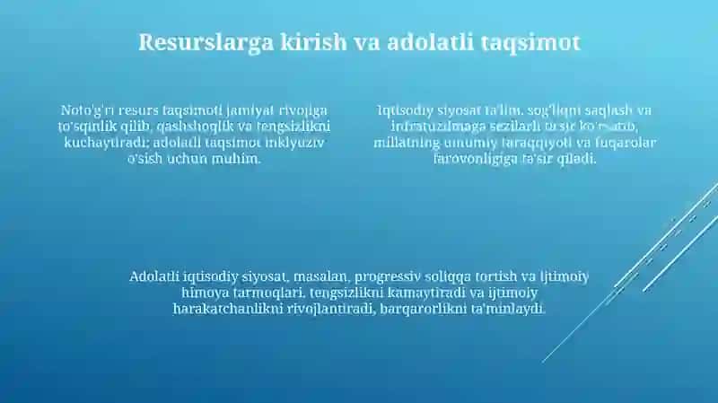 Adolatli iqtisodiy siyosat va uning jamiyat rivojlanishiga ta'siri 4