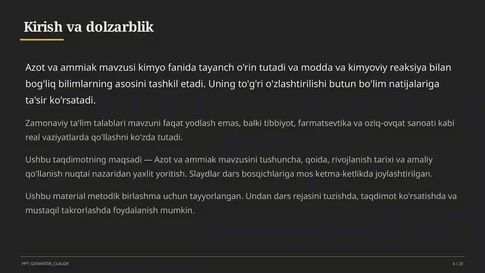 Azot va ammiak (9-sinf) 4
