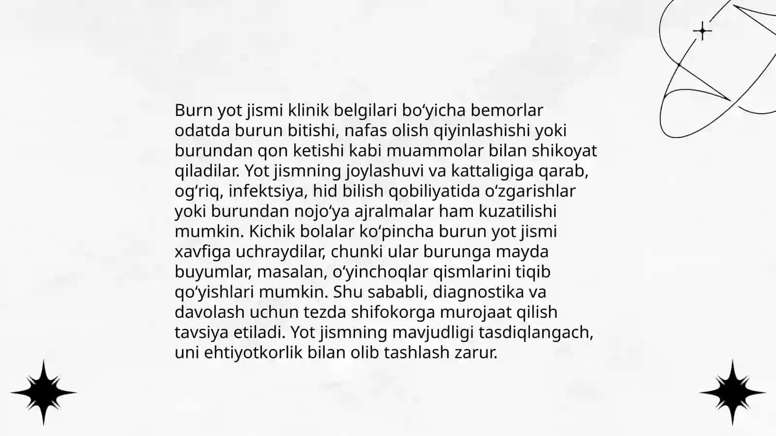 Burun yot jismi etiologiyasi 4