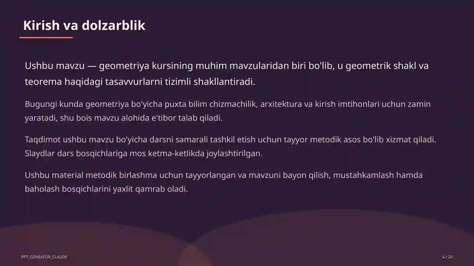 Fazoda perpendikulyarlik: uch perpendikulyar teoremasi (10-sinf) 4