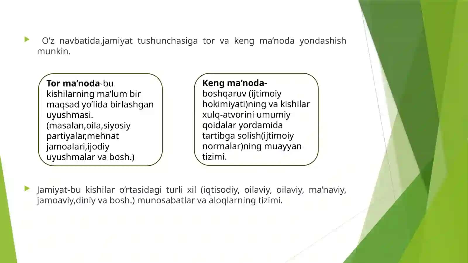Jamiyat tushunchasi. 4