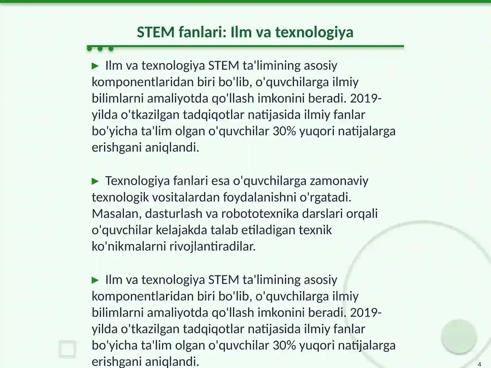 STEM va ta'lim metodi 4
