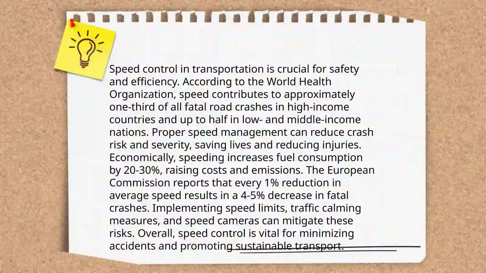 Speed. Speaking task 4