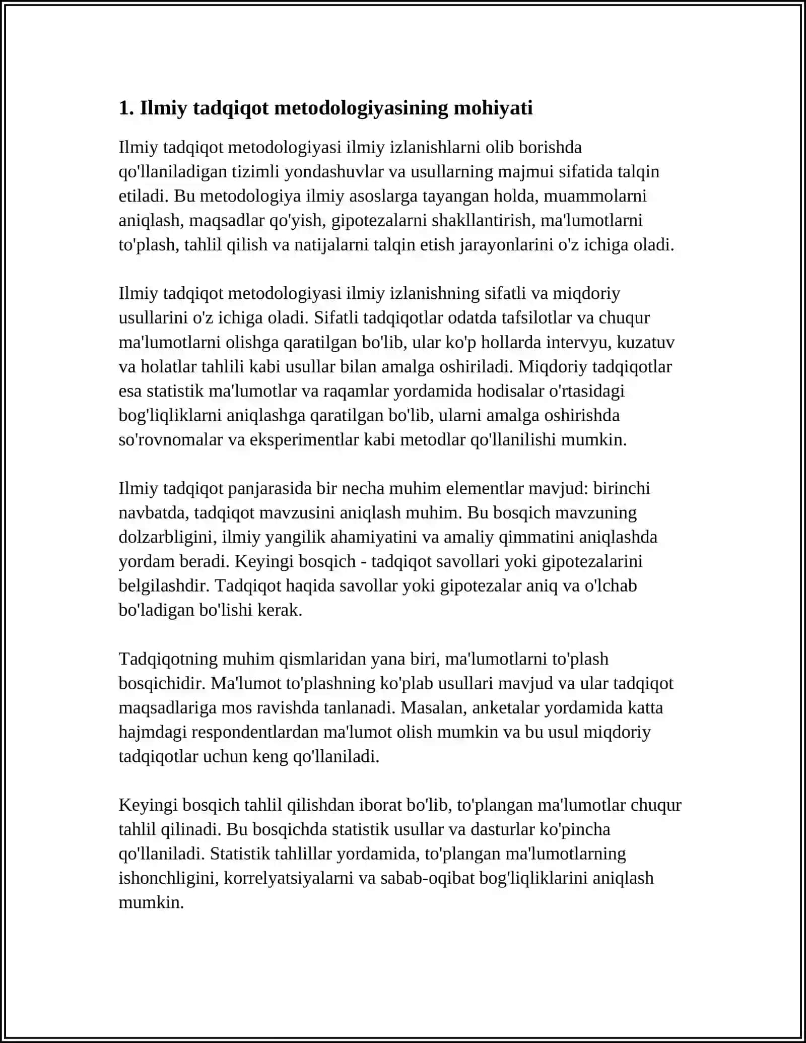 MILLIY TARBIYA ASOSLARI FANINING ILMIY TADQIQOD METODLARI 4