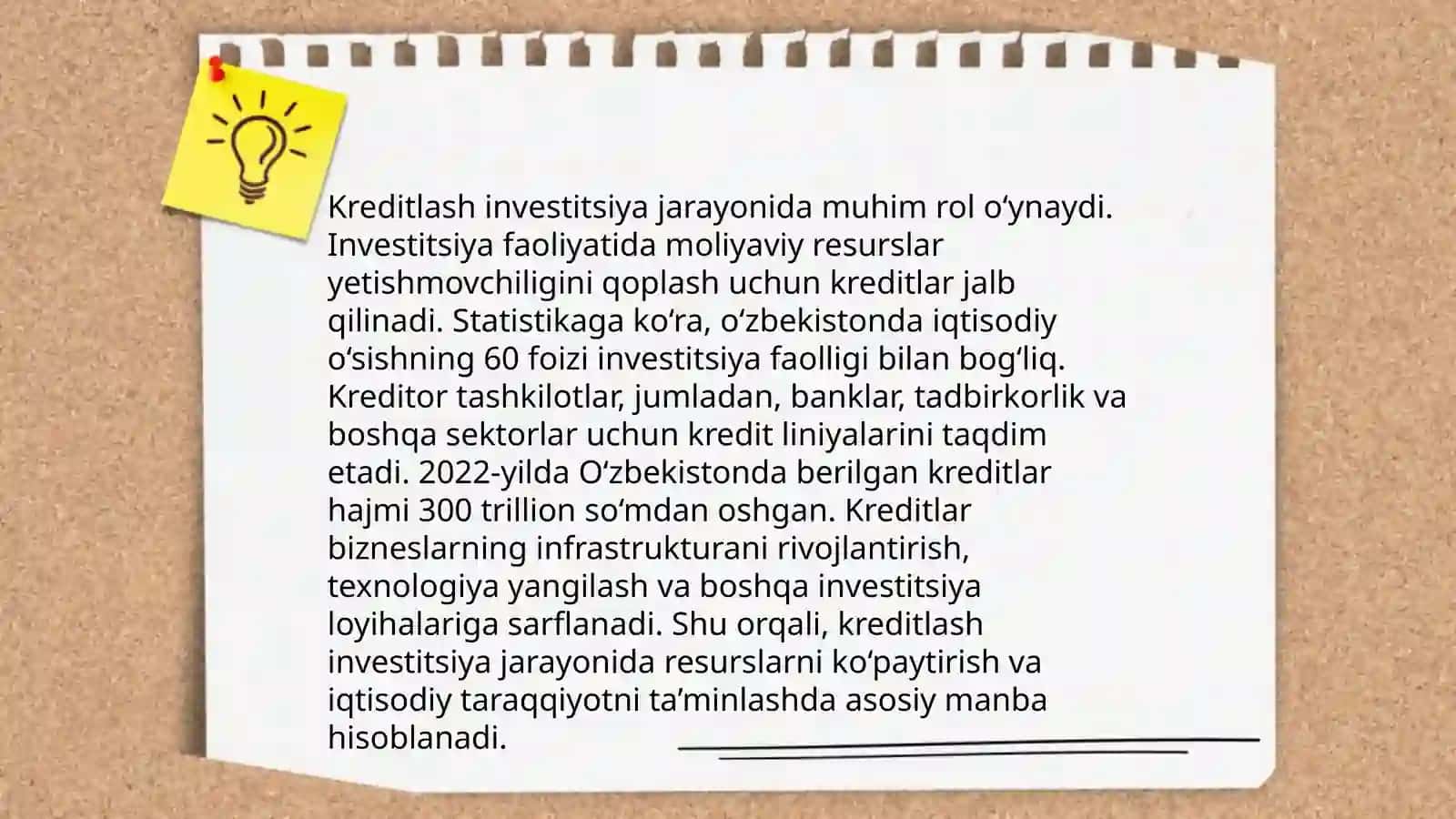 Investitsiya faoliyatini kreditlash 4