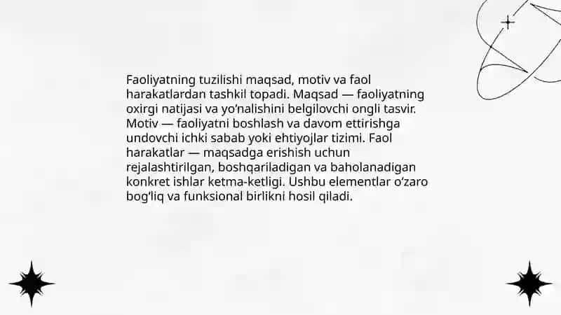 Faoliyat psixologiyasi 4