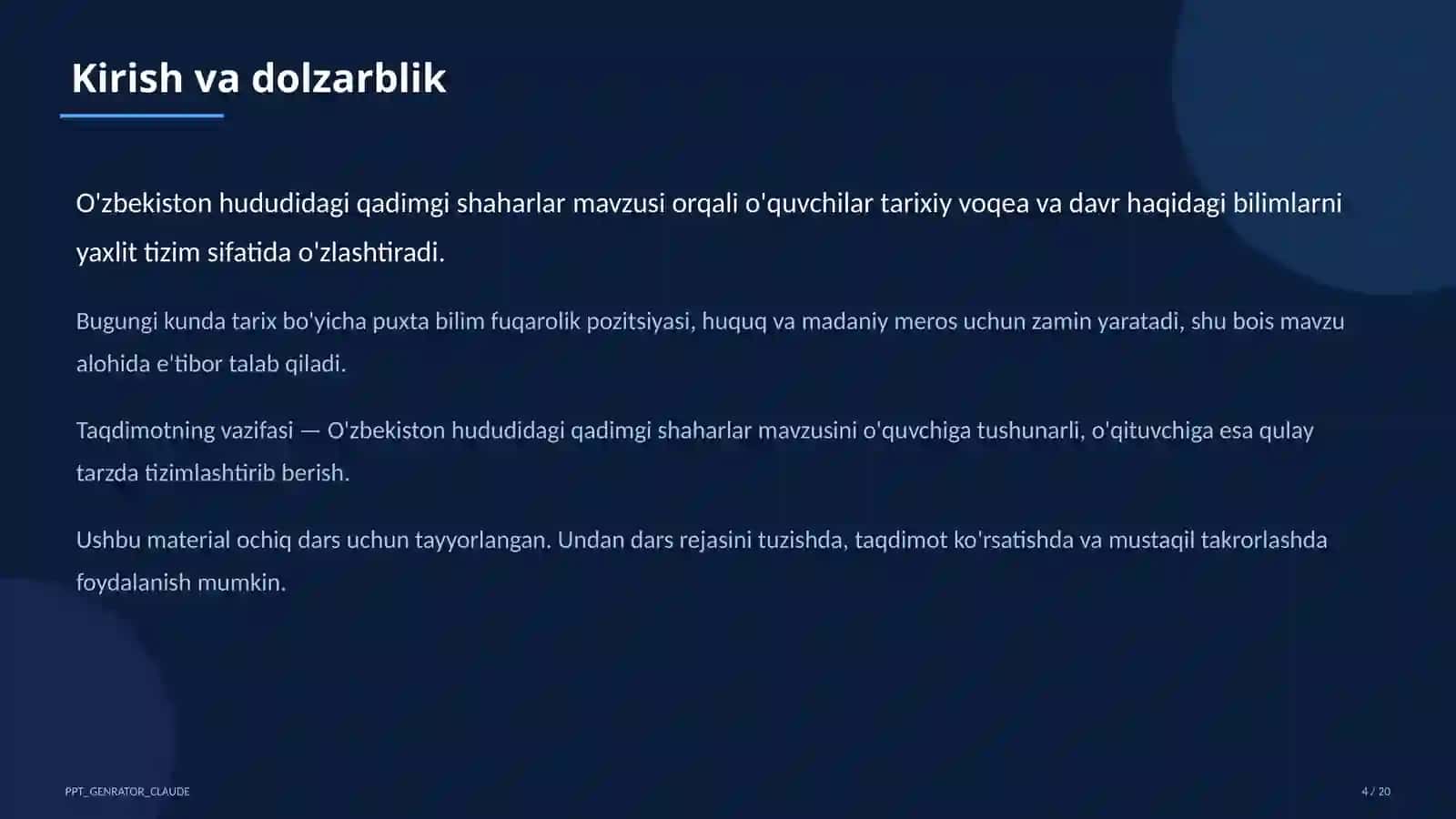 O'zbekiston hududidagi qadimgi shaharlar (5-sinf) 4