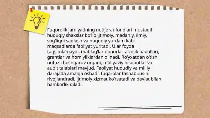 Nodavlat notijorat tashkilotlari (NNT) 4