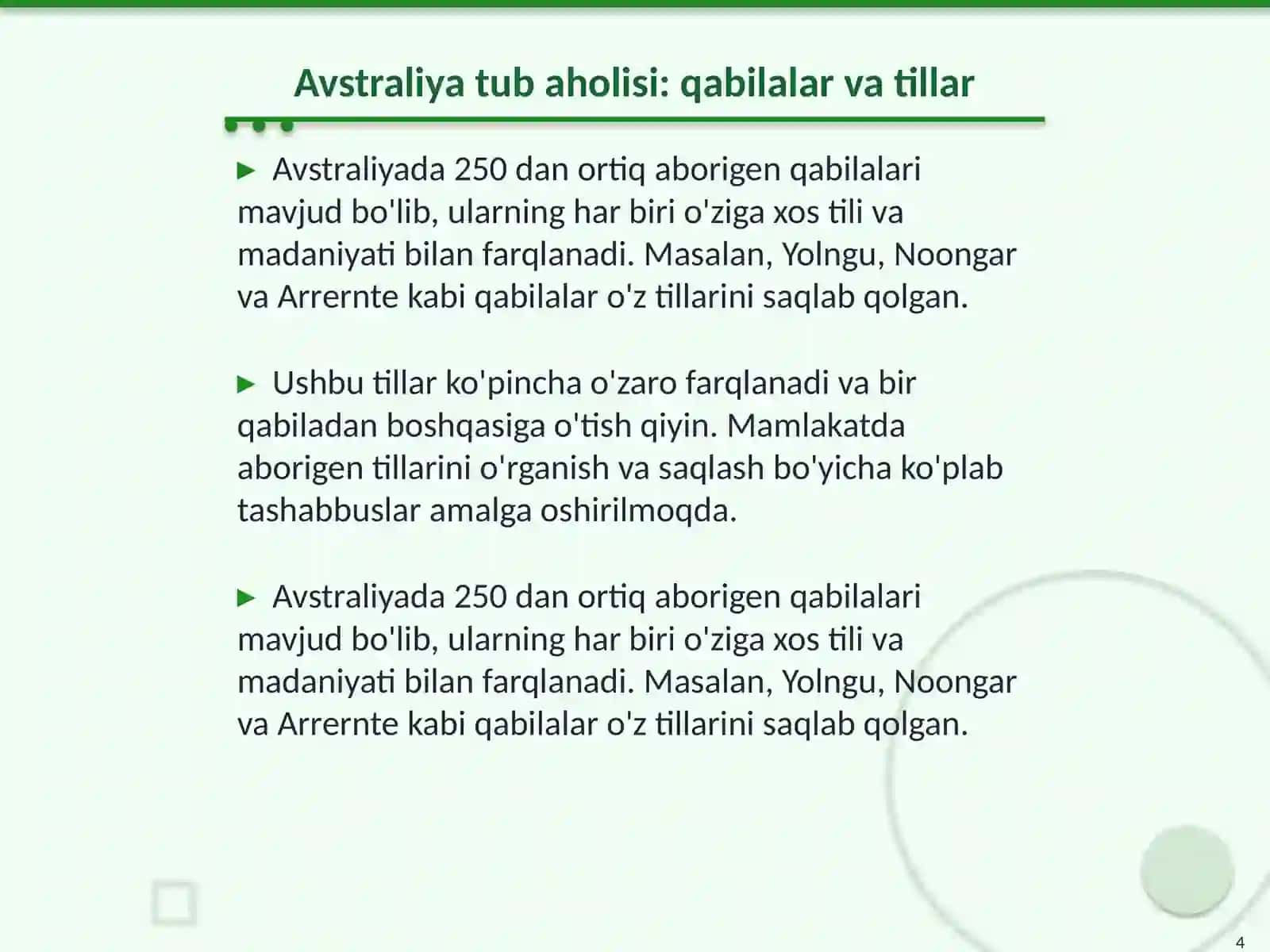 Avstralya va tasmanya xalqlari 4