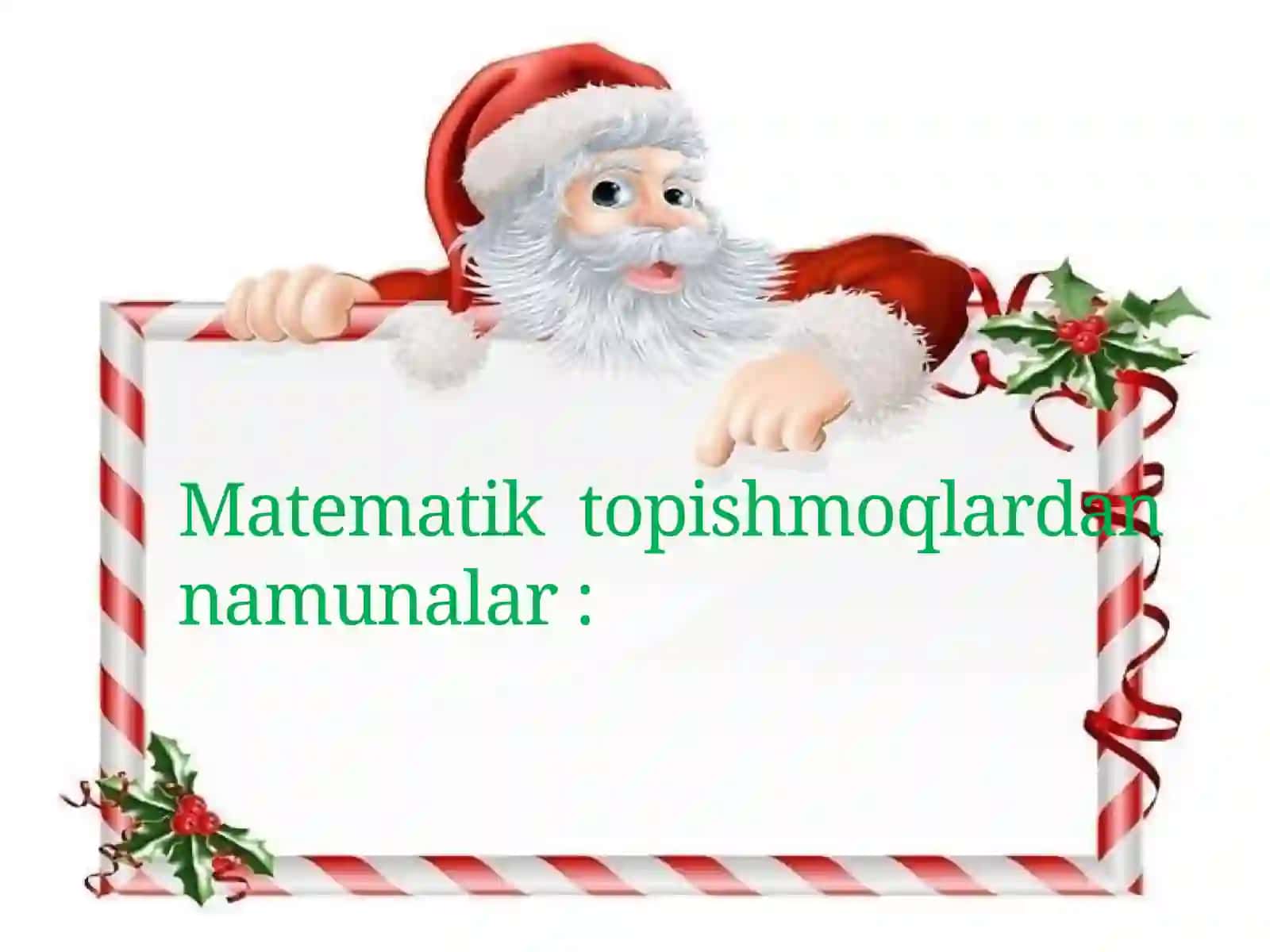 Matematik topishmoqlar 4