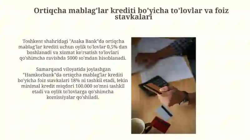 Tijorat Banklari Tomonidan Taqdim Etilayotgan Oʻz-oʻzini Moliyalashtirish Kreditlari 4