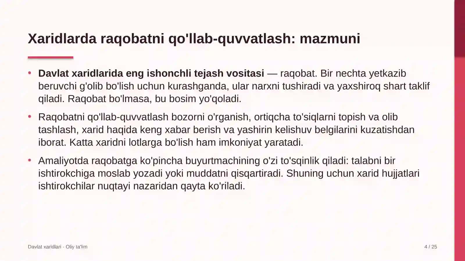 qoramolchilikda xaridlarda raqobatni qo'llab quvvatlash 5340 4