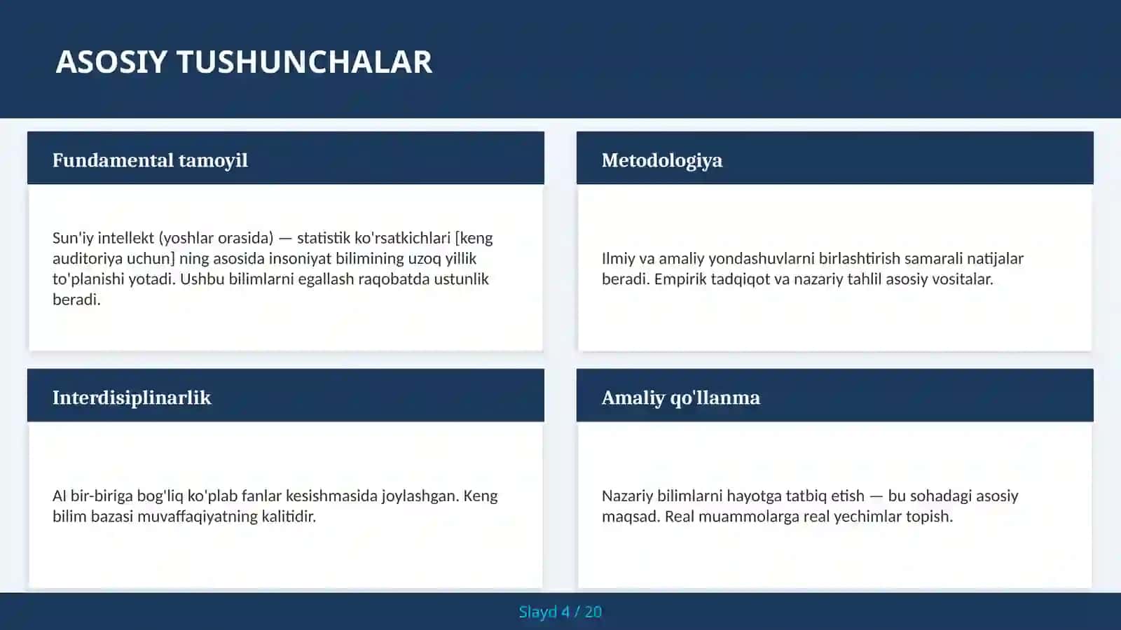 Sun'iy intellekt (yoshlar orasida) — statistik ko'rsatkichlari [keng auditoriya uchun] 4