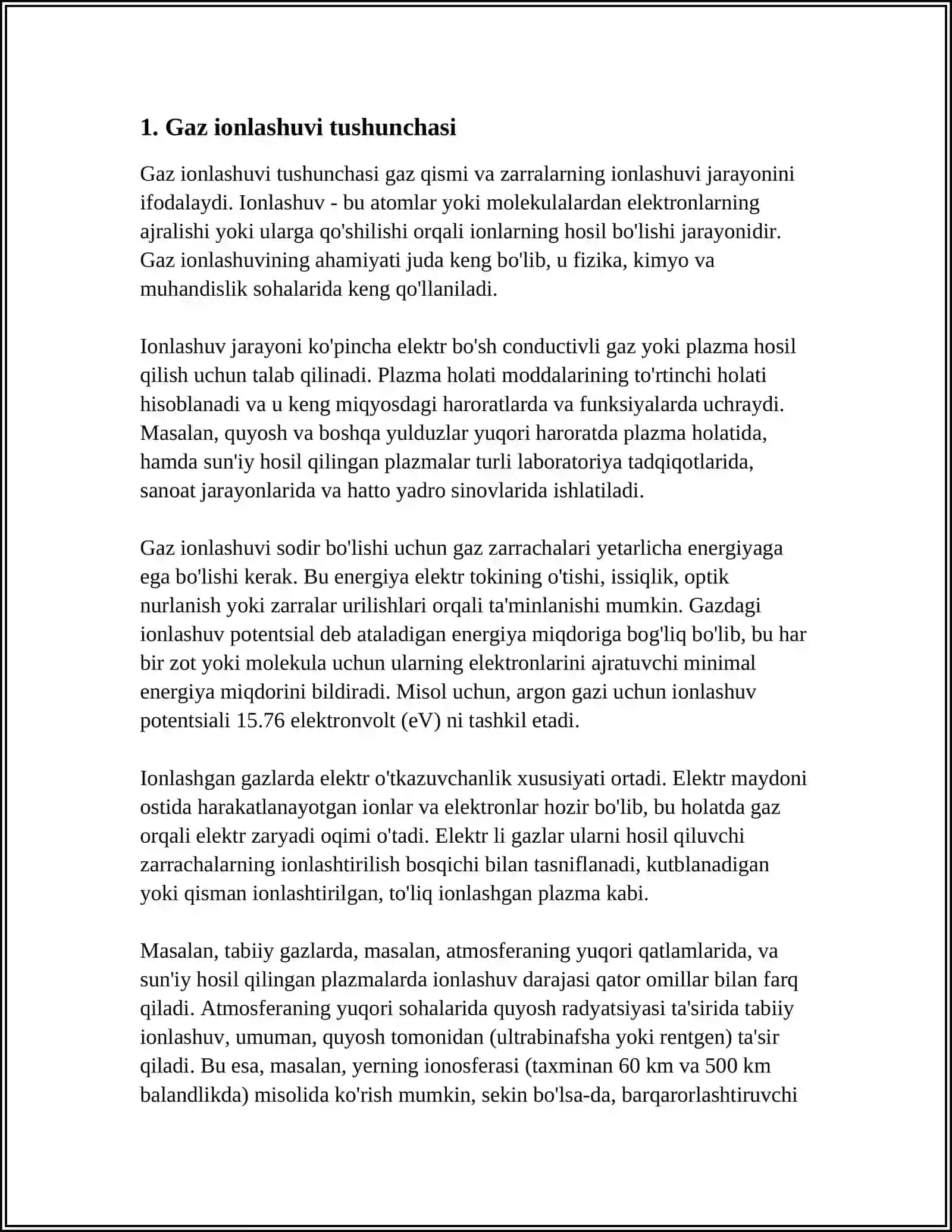 GAZNING IONLASHUVI VA ELEKTR OTKAZUVCHANLIGI 4