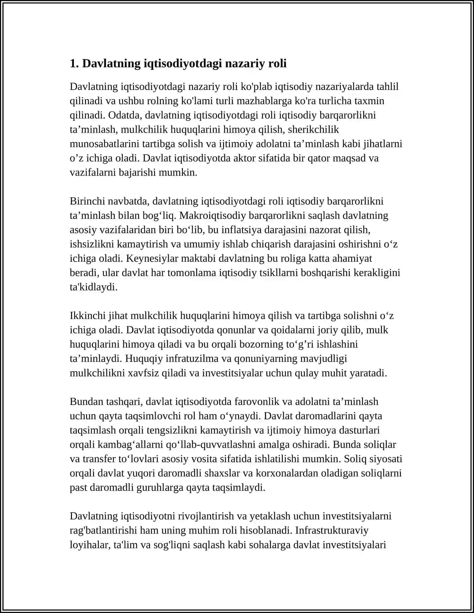 DAVLATNING IQTISODIYOTDAGI ROLI MAQSAD VA VAZIFALARI 4