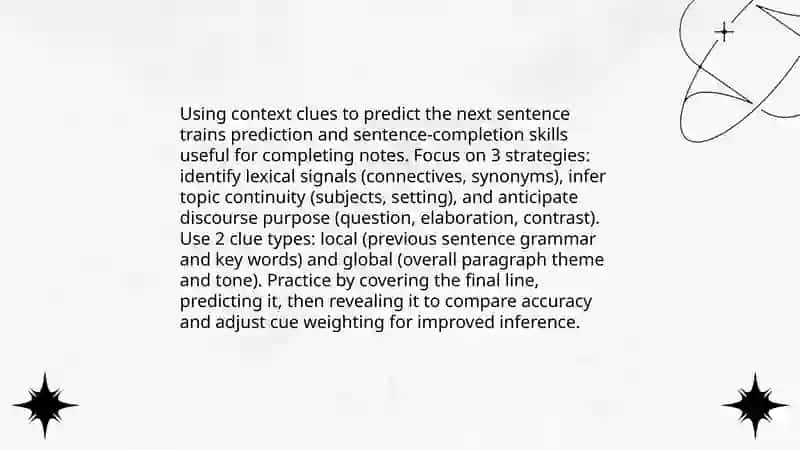 Prediction and Note Completion Skills Training 4