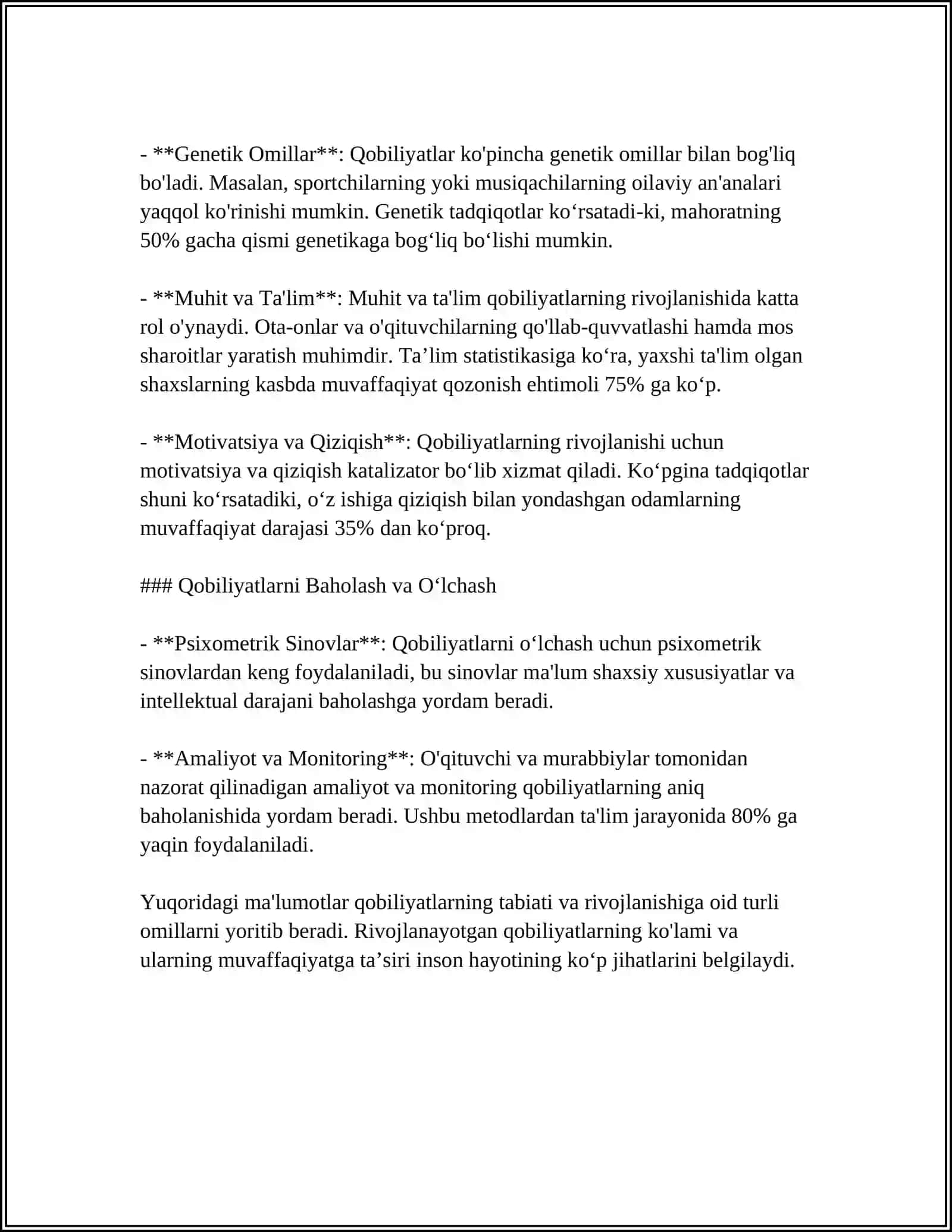 QOBILIYATLAR HAQIDA SHARQ MUTAFAKKIRLARINING FIKRLARI 4