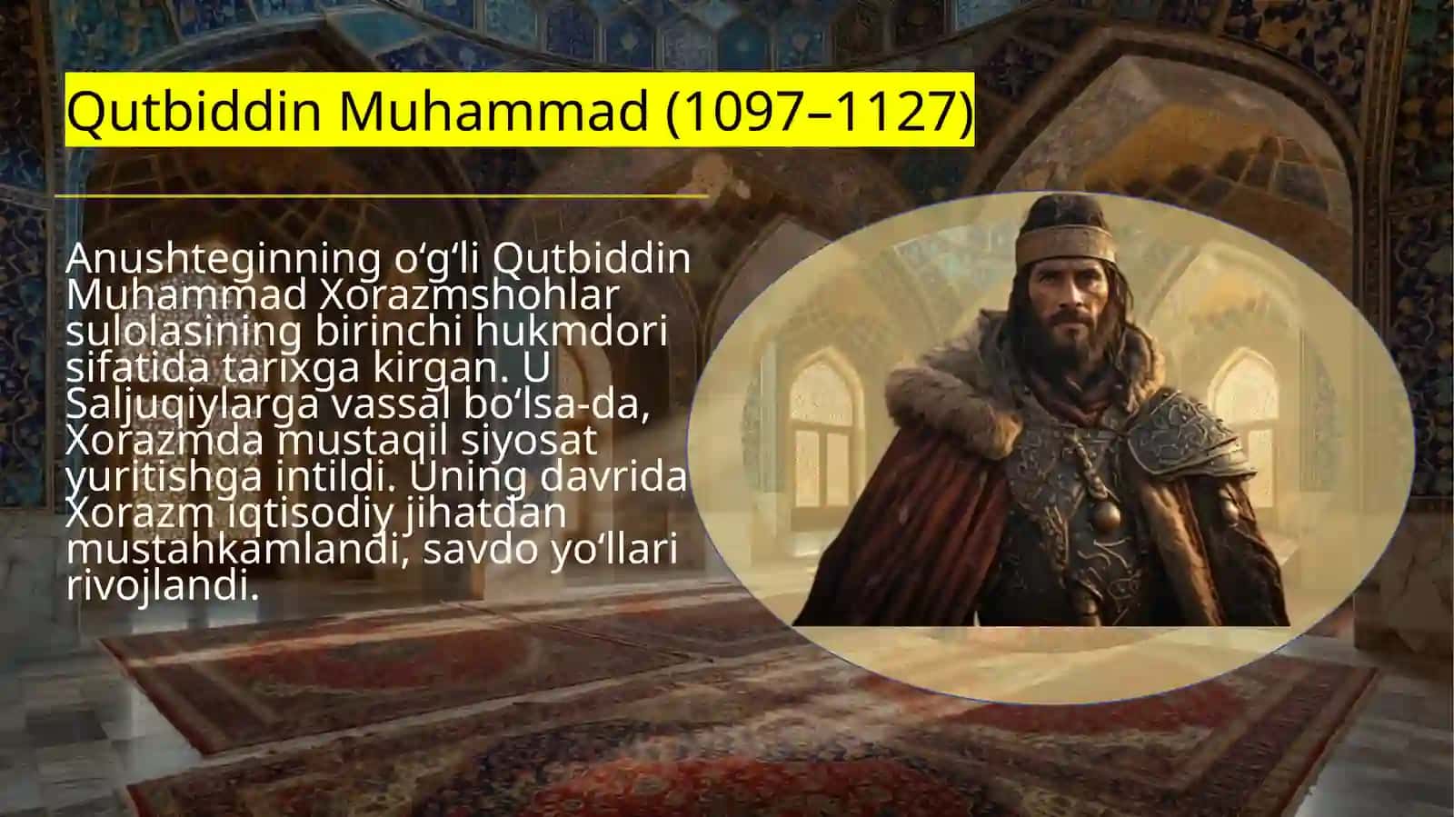 Xorazmshoh Anushteginiylar davlati 4