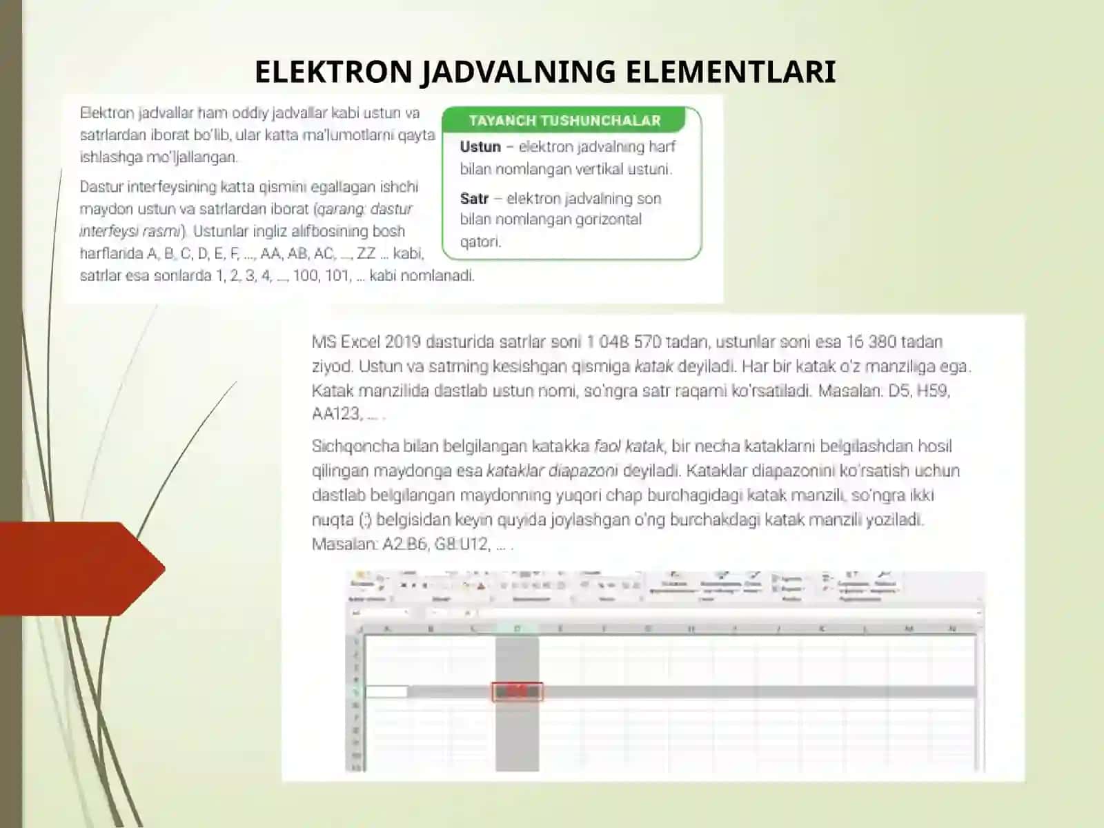 MICROSOFT EXCEL JADVAL MUHARRIRI 4
