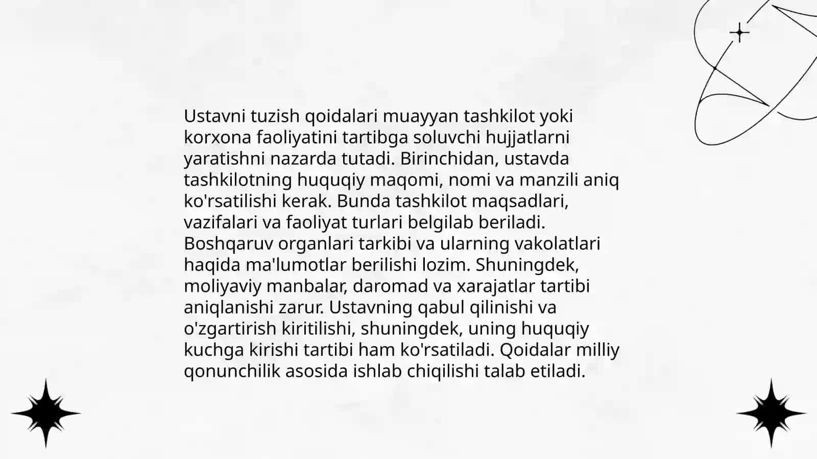 Nizomlar va ularning hujjat shakllari 4