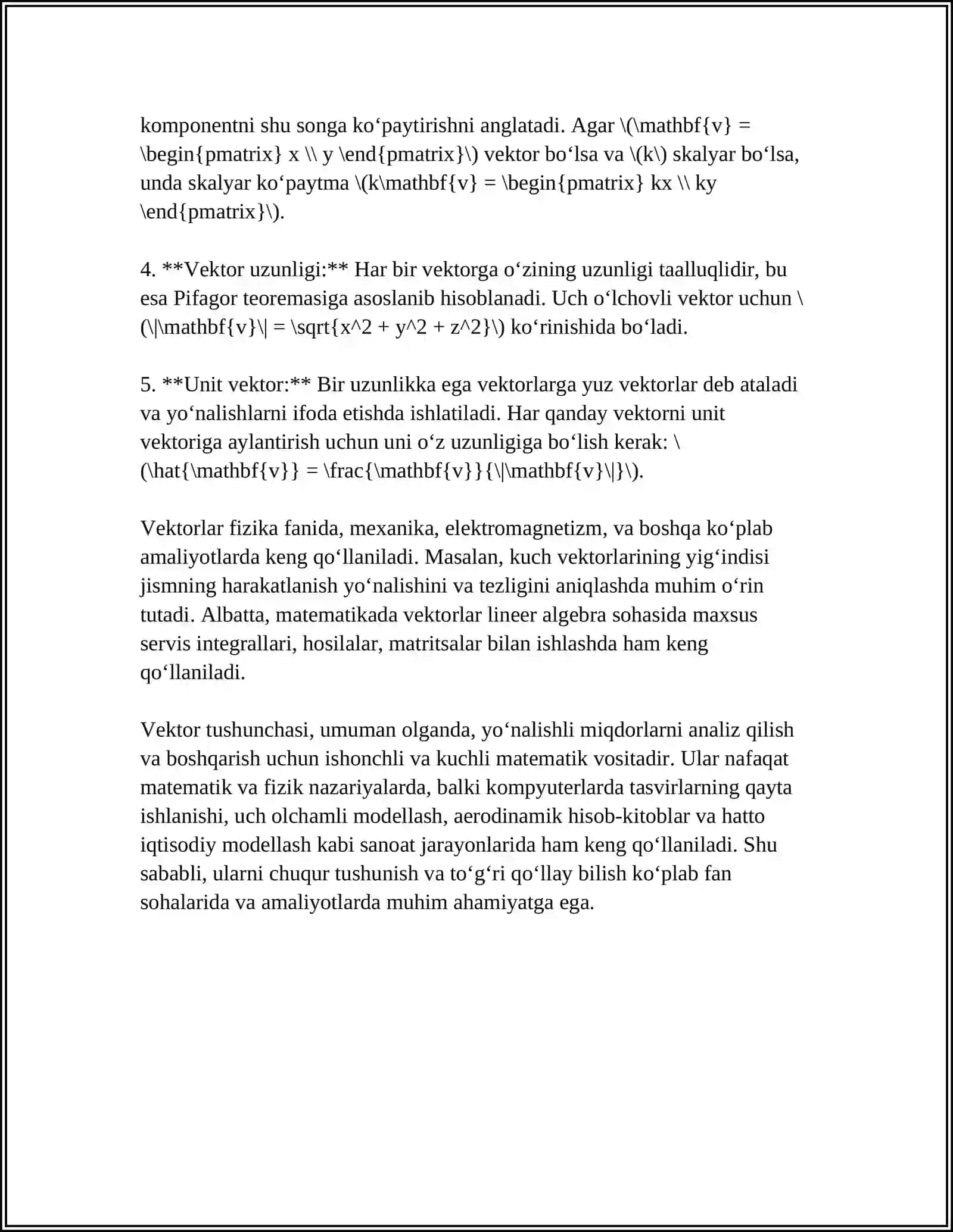 VECKTOR CHIZIQLAR 4