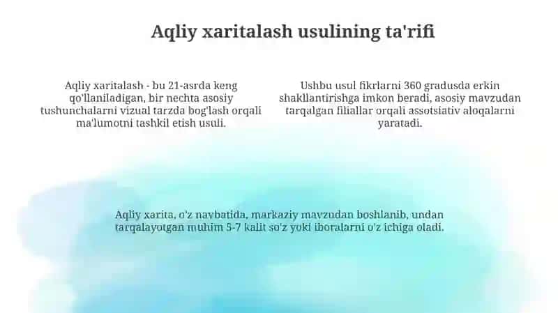 Aqliy xaritalashning pedagogik ahamiyati va afzalliklari 4