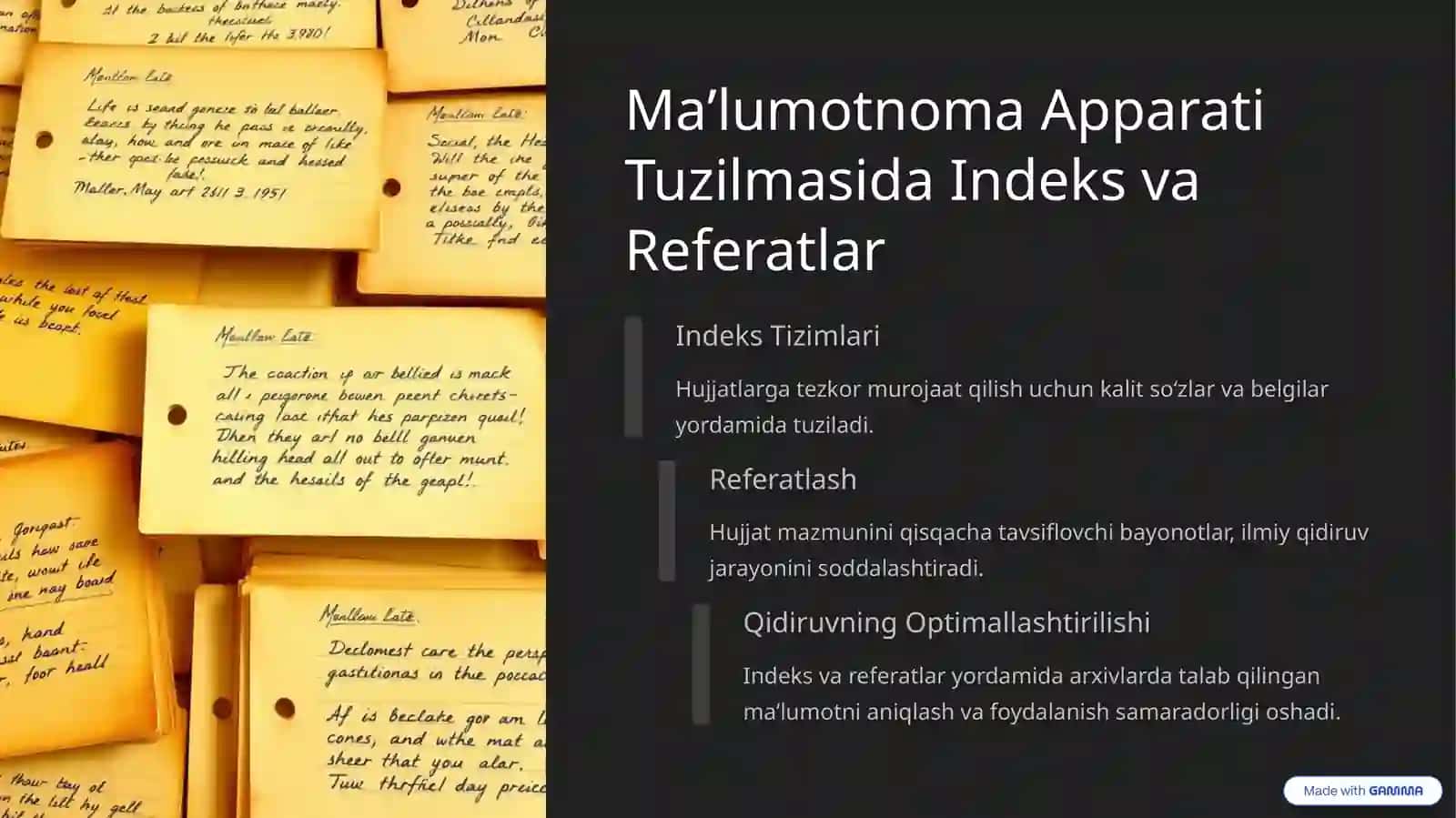 Arxivlarning ilmiy maʼlumotnoma apparati 4