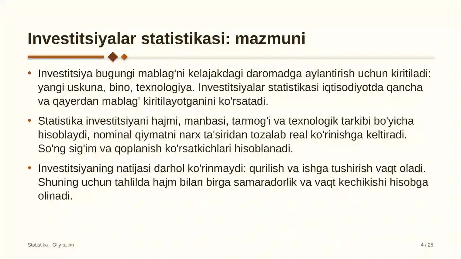 mehmonxona xo'jaligida investitsiyalar statistikasi 5676 4