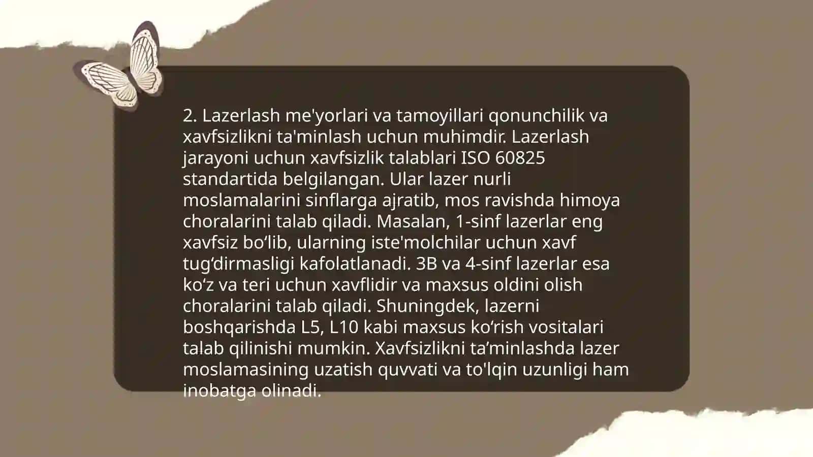 Lazerlar.OKG va ularning turlari.Lazer turlarini xossalari va tibbiyotda qo'llanishi 4