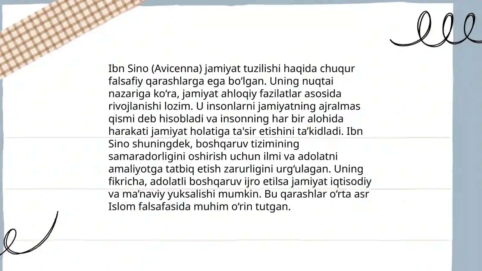Abu Ali Ibn Sinoning jamiyat haqidagi falsafiy qarashlari 4