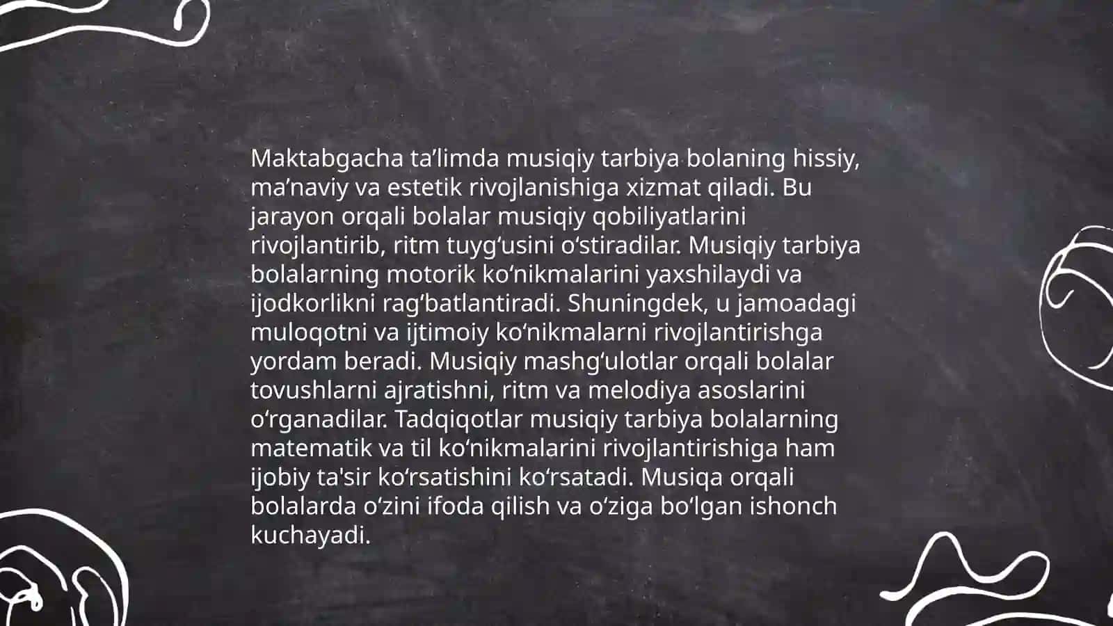 Maktabgacha ta’lim muassasalarida musiqa tarbiyasining maqsad va vazifalari 4