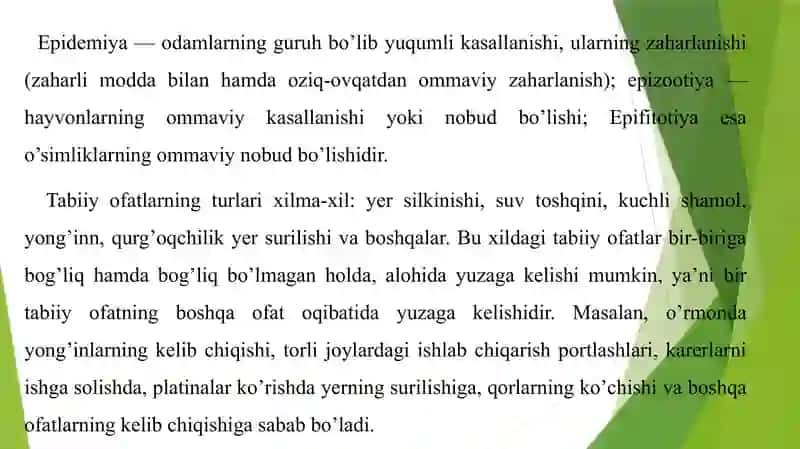 O‘zbekistonda sodir bo‘lishi mumkin bo‘lgan texnogen xavflar 4