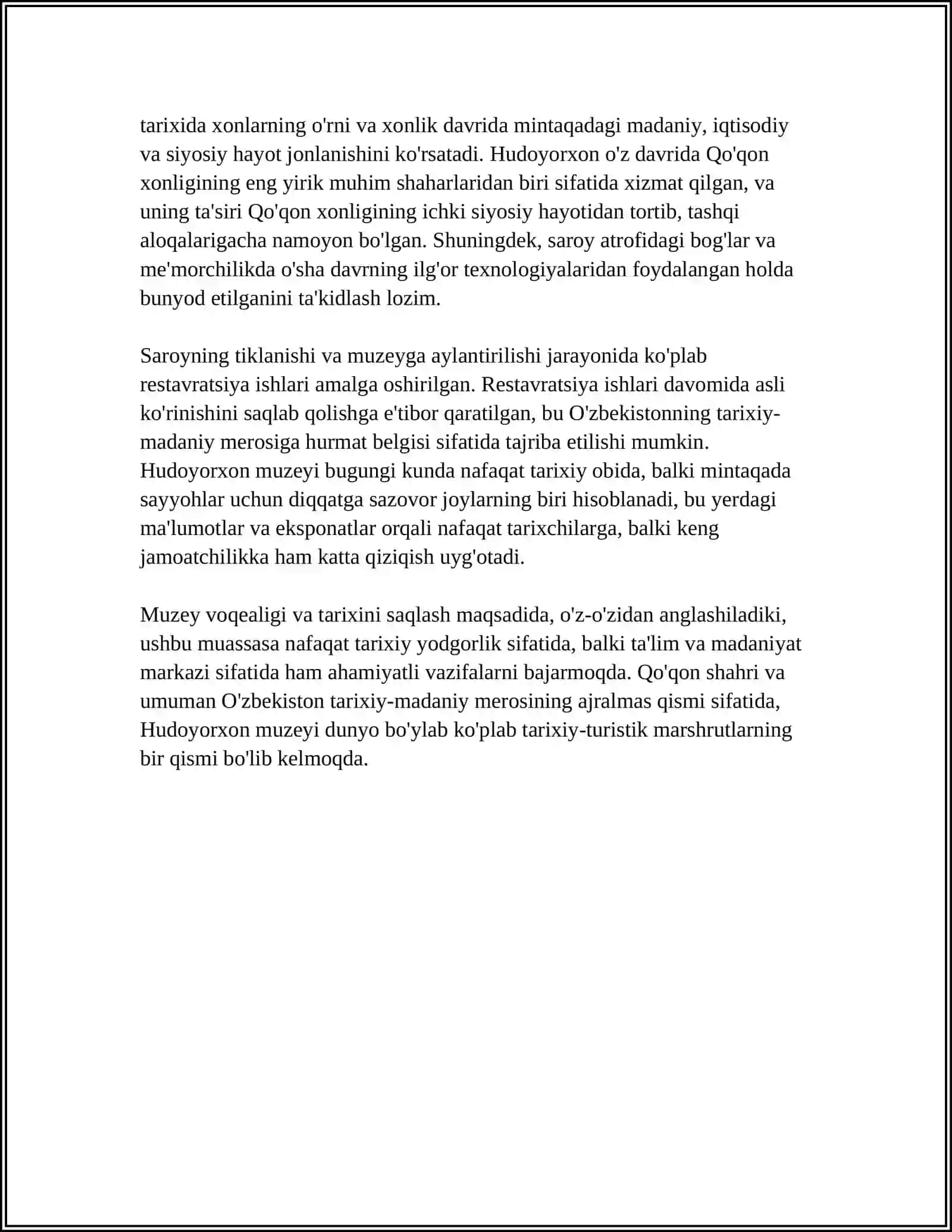HUDOYORXON MUZEYI 4