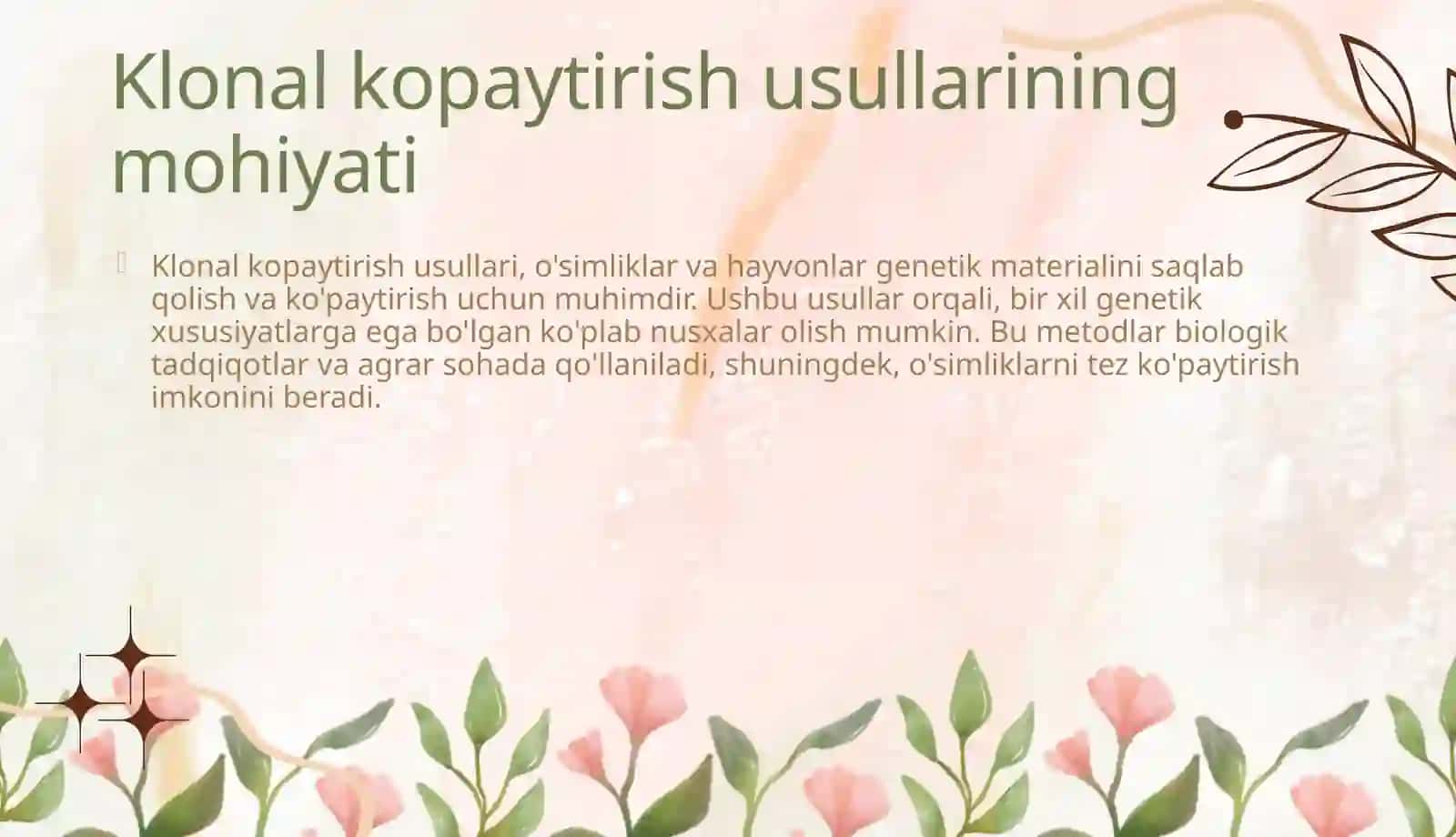 Klonal kopaytirish usullari 4